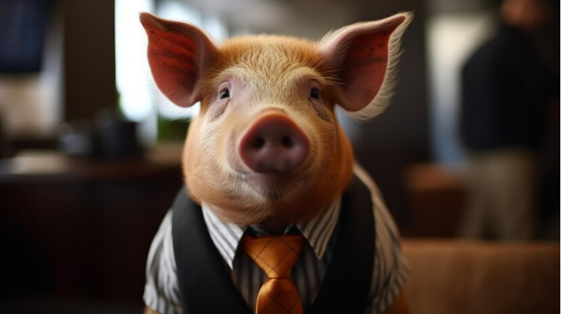 An image illustration of GEICO pig commercial